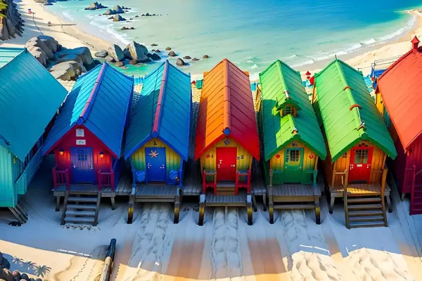 beautiful colorful villa رنگ نمای ویلایی