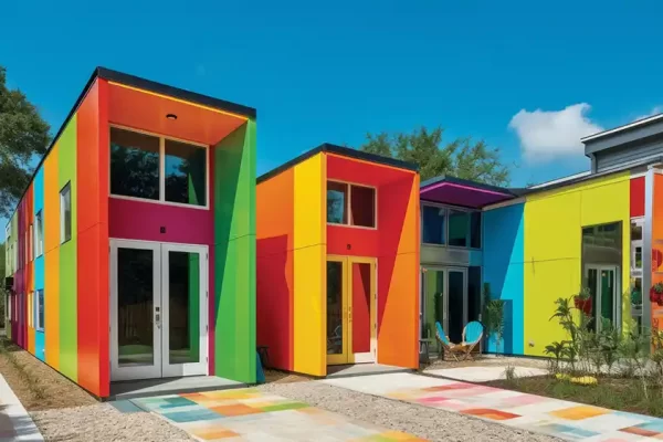 beautiful colorful villa رنگ نمای ویلایی